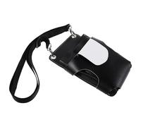 PAMINGONO Hairdressing Tool Bag with Dedicated Compartments and Waist Strap Design, Black Polyester and Pu Material, Protects Hair Tools from Damage for Hairstylists and Makeup Artists