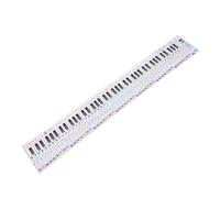 PAMINGONO Hand-rolled Piano Practice Chart for Beginners Portable Keyboard Note Aid Premium Paper and Precise Keyboard Guide for Piano Learning and Finger Training