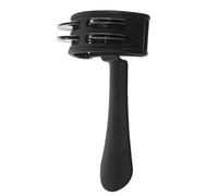 PAMINGONO Handheld Tambourine Double Row Metal Jingle Bells Percussion Instrument for African Drum and Cajon Rhythms for Music Celebrations