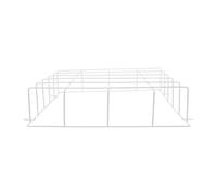 PAMINGONO Heavy-Duty Iron Protective Cage for Emergency Light and Exit Sign Guards with Welded Structure and Edge Design, White Wire Mesh Shield to Prevent Bulb Breakage in Schools