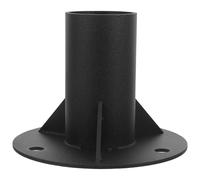 PAMINGONO Heavy Duty Steel Post Base Flange Strong Structure Coating Easy Installation Deck Posts Steel Cylindrical Bases Screws Included