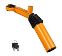 PAMINGONO Heavy Duty Yellow Steel Handbrake Gear Lock with Master Cylinder Drive Fastening Anti-Theft Device for Car Security and Reliable Automobile Protection