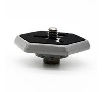 PAMINGONO Hexagonal Qr Plate Replacement with 3/8-20 Screw Silver Plastic | 3038 3039 3047 3055 3055S 3063, Spare Base Mount, Hex Form, Direct Swap Part for Selected Kits, Compact Fit