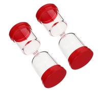 PAMINGONO Hour Glass Timer with and Glass Material 2pcs Refillable Multifunctional Use Decorative Sand Timer for Tabletop and Family for Home Decor and Crafts