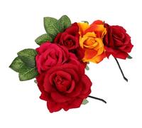 PAMINGONO Imitated Rose Hairband with Big Cloth Flower for Women, Comfortable to Wear and Practical Decoration, for Theme Parties and Role-play Accessories