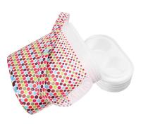 PAMINGONO Insulated Cooler Bag for Essentials with PVC Material, Keep Bottles Fresh and Breast Milk Cold, White Reusable Cooler Bag for Outing and On-the-go Nursing Moms Random Color