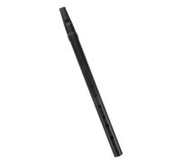 PAMINGONO Irish Whistle Six-hole Flute Wind Instrument in C Key, Metal Beginner Recorder for School Band and Folk Music, Portable Small Black Whistle for Adults