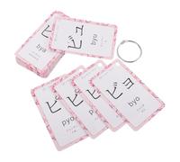 PAMINGONO Japanese Language Flashcards and Sturdy Paper Material with Convenient Ring Bound Design Portable Learning Tool for Beginners and Self-study Sessions