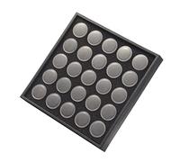 PAMINGONO Jewelry Making Storage Box for Nail Gems 25 Grid Rhinestone Organizer Gem Storage Box Lid
