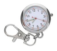 PAMINGONO Key Chain Watch for Exam Timing, Silver Alloy Backpack Keychain | Clip-on Convenience, Precise Time Reading, School Collar Hanging, Keys and Backpack Loops, Simple Appearance Random Color
