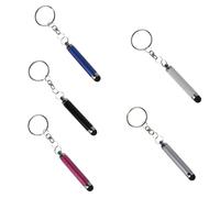 PAMINGONO Keychain Capacitive Stylus Touch Screen Pens - Set of 5 Portable Styluses for Mobile Phones and Tablets, Smooth Surface with Comfortable to Hold, for Note Taking