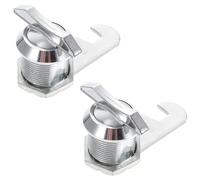 PAMINGONO Keyless Cabinet Locks with Smooth Texture Zinc Alloy Material Style Providing Privacy 2pcs Cam Locks Providing Privacy for Electric Boxes and Cabinets for Counters and Cupboards