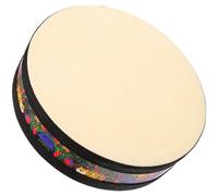 PAMINGONO Lambskin Ocean Drum with Wooden Frame Smooth Surface for Relaxing Atmosphere, round Wave Sound Percussion Instrument for Yoga, Music Therapy and Concerts