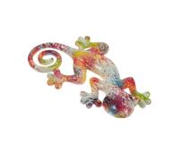 PAMINGONO Large Resin Gecko Wall Hanging Sculpture for Outdoor Garden Patio, Lizard Wall Art Decoration for Indoor and Backyard, Sturdy Gecko Ornament for Courtyard and Yard
