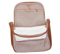 PAMINGONO Large Travel Makeup Bag for Women PVC Cosmetic Organizer Hanging Function for Travel Toiletry Storage