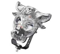 PAMINGONO LED Bullhead Auxiliary Light 2000lm 20w Ip67 Black | Colorful Beam, 12v Power, PC ABS Build, Easy Installation for Night Riding in Rain