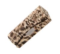PAMINGONO Leopard Print Lipstick Box Mirror Holder Cosmetic Storage Case Organizer for Purse Travel Makeup Cases for Ladies Women Girls