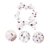 PAMINGONO Lovely Strawberry Pattern Elastic Headband for Women Stretchy Makeup Hairband for Face Washing Yoga Running Soft Hair Hoop for Cosmetics and Skincare