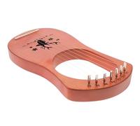 PAMINGONO Lyre Harp with Rounded Edges and Professional Tuning Wrench Wooden 7-string Melodious and Bright Sounds Relax Body and Mind, Musical Instrument for Beginner Boys and Girls