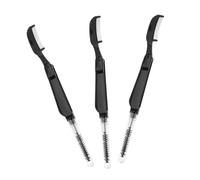 PAMINGONO Makeup Brush Tool 2-in-1 Eyelash Brush Brow Comb Stainless Steel for Gel Mascara Ideal for Women Ladies