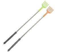 PAMINGONO Metal Back Scratcher Set for Effective Relief 2pcs with Finger-Like Scratching Design, Heavy Duty Handheld Massage Stick Birthday Gift Random Color When Parents are in Need