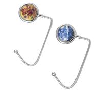 PAMINGONO Metal Bag Hooks to Keep Bags Or Purses Off Dirty Floors Beautiful Design 2pcs Handy Design for Desktop and Home Use