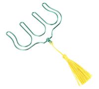 PAMINGONO Metal Music Book Clip with Tassel Sturdy Smooth Texture Music Note Page Holder Portable Reading Clamp for Piano Guitar Lightweight Design