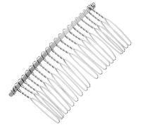 PAMINGONO Metal Wire Hair Clip Comb 7.8cm 20 Teeth Bridal Wedding Veil Comb for Women