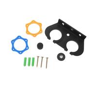 PAMINGONO Microphone Wall Mount Bracket 2pcs, Space-saving Handheld Mic Holder with Multi-hole Design, Sturdy Mic Rack for Recording Studio and Office Use