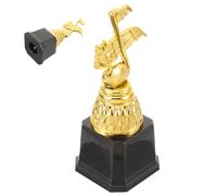 PAMINGONO Mini Plastic Music Note Trophy for Competitions - Electroplated Piano Award Trophy, Party Decoration and Singing Competition Prize
