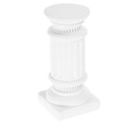 PAMINGONO Mini Roman Column Resin Pillar Sculpture for Tabletop Garden Decor, Wedding Photo Prop, White Miniature Greek Style Home and Outdoor Ornament