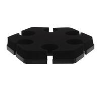 PAMINGONO Multi-Microphone Holder Tray for Mic Stand Hexagonal Microphone Storage Rack for Wired and Wireless Handheld Mics for Stage and Karaoke Accessories