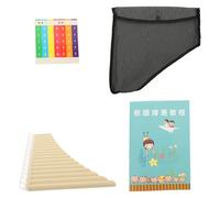 PAMINGONO Musical Instrument 18 Pan Flute in C Key for Beginners Smooth Breath Resin Panpipe, Easy to Carry Portable Design Suitable for Performance or Gift