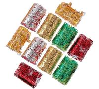 PAMINGONO Nail Art Supplies 1 Box Unique Design Fine Workmanship DIY Manicure Decoration Nail Art Decor with Gold and Silver Mesh Gauze Foil for Professional and Home Use for Girls