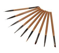PAMINGONO Nail Brush Set for Gel Polish Art Professional Liner Brushes for Intricate Designs Flower Painting and Shading Nail Artists and Diy Enthusiasts