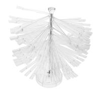 PAMINGONO Nail Card Fan-shaped Nail Art Display Stand Rotating Gel Polish Showcase for Salon and DIY Practice