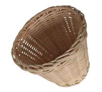 PAMINGONO Natural Rattan Shelf Organizer Basket Lightweight Woven Storage Bin for Home Nursery Bathroom Multiroom Use Beige