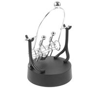 PAMINGONO Perpetual Motion Swing Desktop Ornament Iron Art Kinetic Creative Swing Lover Design Physics Pendulum Balance Decoration for Home Office