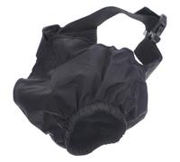 PAMINGONO Pet Dog Blinder Dog Eye Calming Cap Black Nylon Shading for Bathing Blow Hair Anti Car Sickness
