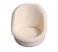 PAMINGONO Photography Mini Sofa for Children Adorable Shape, White Plush and Cloth Material, Safe and Entertainment Tool, for Baby Room and Kindergarten Photo Sessions