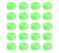 PAMINGONO Pigeon Foot Ring Bird Leg Rings Clip on Leg Rings 100 Pcs 10mm Green Plastic for Pigeon Identification