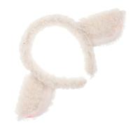 PAMINGONO Plush Sheep Ear Headband Soft Lamb Ear Hair Band Cartoon Character Headband Adjustable Comfortable for Girls Cosplay Costume Party Accessories