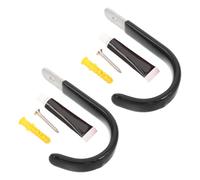 PAMINGONO Pool Hooks with Screws and Expansion Tubes with Reinforced Design Easy Installation and Matte Surface 2pcs Sturdy Plastic and Stainless Steel for Lifebuoys for Swimming Pool