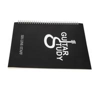 PAMINGONO Portable A4 Guitar Music Score Book Six-line Staff Notebook for Beginners with Plastic Cover, Sheet Music Book for Guitar Players and Teaching Practice