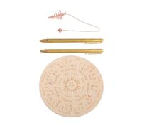 PAMINGONO Portable Copper Spiritual Dowsing Rods and Pendulum Kit with Divination Board for Paranormal Hunters and Water Divining