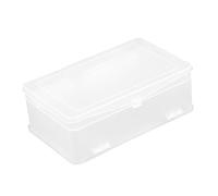 PAMINGONO Portable Double Layer Nail Tools Box with Separate Divider, Abs Material Storage Case for Organizing Nail Accessories, for Office Workers and Students