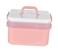 PAMINGONO Portable Featuring with Storage Nail for Box and Easy-carrying Polish Handle Pp Material Nail Kit Simple Generous Look Design for Going