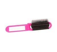 PAMINGONO Portable Folding Comb Mirror for Women Detangling Hair Comb Travel Mirror Smoothing Hair Brush for Little Girls and Women