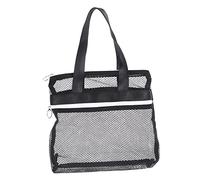 PAMINGONO Portable Mesh Beach Bag Practical Travel Toiletry and Cosmetics Organizer Mesh Storage for Boys and Girls Toys and Sundries for and Family Outings