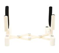 PAMINGONO Portable Telescopic Violin Display Stand Folding Frame Lightweight PU Material with Protective Surface for Musicians and Performances